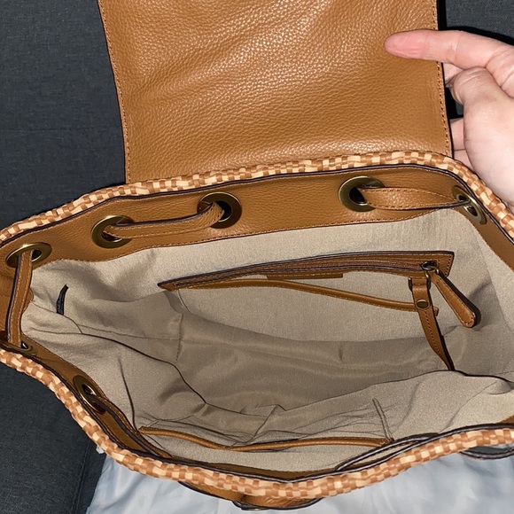 Micheal Kors braided leather backpack main image 3